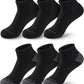 MONFOOT Men's/Women's 6 Pairs Daily Cushion Comfort Fit Performance Quarter Ankle Socks Multipack