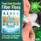 Aquarium Filter Floss for Fish Tank Filters - FilterFirst Aquarium Filter Pad - Media Roll for Crystal Clear Water, Aquatic Experts, 3/4" - 1" Thick (12 Inch Wide, Value Pack)