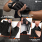 SIMARI Breathable Workout Gloves for Men Women, Padded Weight Lifting Gloves with Wrist Wraps Support, Full Palm Protection, Grip for Gym Training, Fitness, Weightlifting, Exercise Fingerless Black