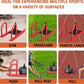 Weight Sled for Training, Heavy Duty 500 LBS Pull Push Sled for Outdoor, Indoor, Football, Durable Steel Weighted Sled, Compatible with 1" & 2" Weight Plate, Frame with Adjustable Reflective Stripe Vest