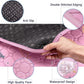 Sunheir Washable Pee Pads for Dogs 2-Pack Reusable Puppy Pads Pet Training Pads, Waterproof Dog Pee Pads for Crate, Whelping Pad, Non-Slip Protects Against Urine Leakage (Leaves - Pink, 18x24)