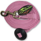 Southwestern Equine Lunge Line for Horses Cotton Horse Lunge Line with Bolt Snap & Rubber Stop (Pink, 24')