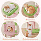 Yaheetech Cactus Cat Tree, 42in Cat Tower for Indoor Cats, Multi Level Kitten Condo Scratching Post, Pet Activity Center Furniture w/Ball, Plush Perch, Platform, Basket, Pink/Green