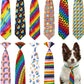 PET SHOW 10 Pack Pride Month Big Dog Ties Neckties for Large Breed Dogs XL Rainbow Neck Ties Bowties Girl Boy Pets LGBT Costumes Dog Adjustable Holiday Grooming Accessories Wedding Party Gift Favor