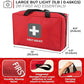 Thrive Home Essentials First Aid Kit (291 Pieces) - First Aid Bag with Multi-Sized Bandage, Gauze, Wipes, Scissors, Gloves, Tape, Ice Pack and More