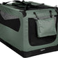 Amazon Basics Folding Portable Soft Pet Dog Crate Carrier Kennel, 36 x 24 x 24 inches, Grey
