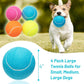 Large Dog Tennis Balls 4-Pack, 4 inch Interactive Big Dog Toy Ball for Small Medium Large Dogs, Dog Toys for Outdoor/Indoor Sports, Fetch, Training & Play