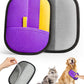 2025 Thickened Electrostatic Pet Hair Removal Gloves (2 Pcs) - Reusable Strong Grooming Gloves for Cats & Dogs, Hair Remover for Couch, Furniture, Carpet, Car Seats & Clothing (Purple)