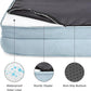 Bedsure Orthopedic Dog Bed for Medium Dogs - Waterproof, Supportive Foam Pet Couch Bed with Removable Washable Cover, Non-Skid Bottom, Light Blue