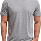 VEIISAR Premium V Neck T Shirts for Men - Modern Fitted Tees Vneck Undershirts
