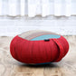 Leewadee Meditation Cushion Set – 1 Round Zafu Meditation Pillow and 1 Square Roll-Up Zabuton Meditation Mat, Pillows Bundle Filled with Kapok