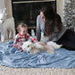 Bedsure Fleece Bed Blankets Queen Size Light Blue - Soft Lightweight Plush Fuzzy Cozy Luxury Blanket Microfiber, 90x90 inches