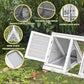 Quail Cages,Wooden Chicken Coop,Nesting Boxes for Chickens,Brooder Box Indoor Outdoor,A-Frame Poultry Duck House with Ventilating Wire Rabbit Hutch for Small Animals,Sold by Zyphorinth (Grey)