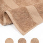 Pleasant Home Bath Towels Set of 6 (24” x 50”) 100% Cotton, 515 GSM | Soft & Absorbent Towels for Bathroom, Gym, Pool & Spa | Bulk Bath Towels 6 Pack - Neutral Mix