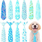 PET SHOW 10 Pack Winter Dog Ties Neckties for Large Medium Dogs Adjustable Neck Ties Girl Boy Pets Snowflake Costumes Dog Grooming Accessories Holiday Party Gift Favor
