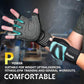 ihuan Ventilated Weight Lifting Gym Workout Gloves with Wrist Wrap Support for Men & Women, Full Palm Protection, for Weightlifting, Training, Fitness, Hanging, Pull ups