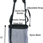Majestic Ally Horse Feed Bag, Heavy Duty Nylon Mesh Grain Feed Bag, Adjustable Strap with Durable Snap and Elastic Straps, Comfort Neck Pad and Nose Pad- Large (Draft, Dark Gray)
