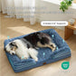 Bedsure XL Orthopedic Dog Bed for Extra Large Dogs - Washable XLarge Dog Cat Bed Waterproof, Comfort Dogs Couch Sofa with Washable Removable Cover, Pet Bed with Nonskid Bottom, Plush-Blue, 42"