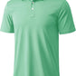 MAGCOMSEN Men's Polo Shirts 3 Buttons Casual Work T Shirts Quick Dry Short Sleeve Golf Shirt Pique Jersey Outdoor Performance