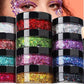 Teenitor Face Glitter Makeup Glitter, 12 Colors Face and Body Glitter Gel for Festival Makeup, Gel Hair Glitter for Face, Body, Hair, Total 120g/4.23oz