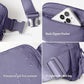 ODODOS Unisex Mini Belt Bag with Adjustable Strap Small Fanny Pack for Workout Running Traveling Hiking, Ultra Violet