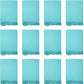 Arkwright Common Ground Bulk Blankets - Pack of 12 - Reversible 100% Cotton All Season Lightweight Couch Bed Throws for Wedding Guests, Travel, and Outdoor Events, 50 x 70 in, Aqua