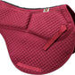 ECP Equine Comfort Products All-Purpose Contoured Correction Saddle Pad with Adjustable Memory Foam Inserts for Custom Support, Non-Slip, Shock Absorbing, 22” Spine, 19.5” Drop