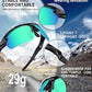 Polarized Sports Sunglasses for Men Women,UV400 Protection Sunglass for Running Cycling Fishing Hiking TR90