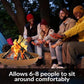 Sunnydaze 30-Inch Cast Iron Heavy-Duty Fire Pit for Outside - Wood-Burning Outdoor Fire Pit Bowl with Handles - Oxidized Finish