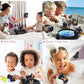 DolliBu Black Bear Animal Bath Toys - Family Animal Water Squirter for Kids, 4-Piece Kid and Baby Bathtub Toys, Fun Bath Time Children, Floating Bath Tub Decor, Rubber Animal Bath Toys, Squirt Toys