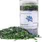 TWINKLING High Luster Fire Glass Gravel Stone Glitter,Broken Glass,Fire Gems Chips,Crushed Glass for Fire Pit Crafts Resin Art Aquarium Garden Decoration,3-6mm,1-Pound Jar (Dark Green)