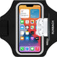 Armband for Samsung Galaxy S25 Ultra/S24 Ultra/S23 Ultra/S22 Ultra/S21 Ultra/S20 Ultra/S25+/S24+/S23+/S22+/S21+/S20+/S10+/S9+/S8+, with Zipper Pocket for for Galaxy Buds (Black)
