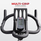 Sunny Health & Fitness Indoor Cycling Exercise Bike w/Pulse Sensors & 4-Way Adjustable Seat, Stationary Home Cardio Training Machine w/Micro-Adjustable Magnetic Resistance for Intensive Cardio Session