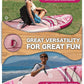 11'x34 Ultra Wide Paddleboard, Inflatable SUP&430lb Capacity for All Skill, Stand-up Paddle Board for Yoga/Family, EVA Deck, US Fin, High-Pressure Pump, 100L Bag, Safety Leash