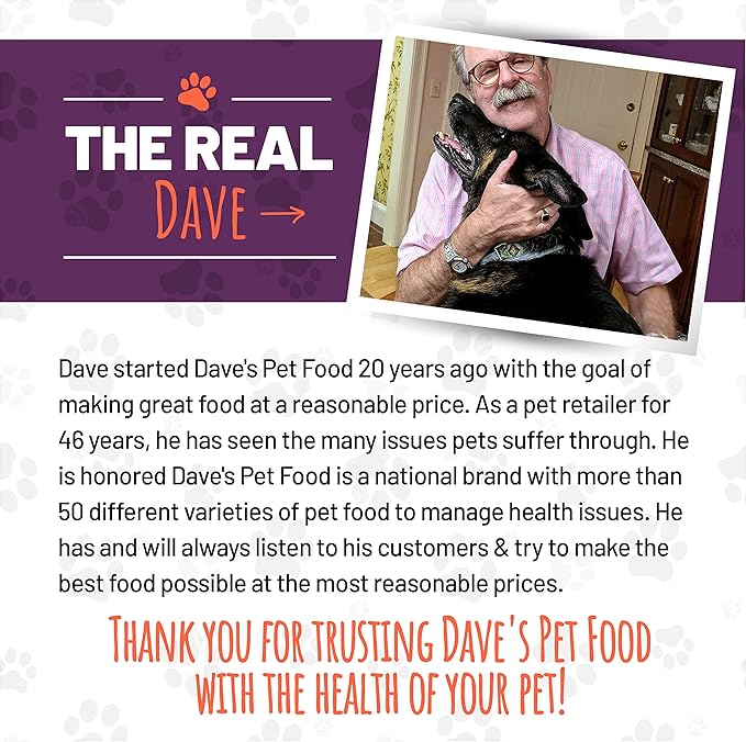 Dave's Pet Food Grain Free Wet Cat Food (Chicken & Duck Saucey Pate), Naturally Healthy Canned, Added Vitamins & Minerals, Wheat Free, 5.5 oz (24 Pack)