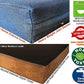 Dogbed4less Luxury XXL Orthopedic Memory Foam Dog Bed for Extra Large Dogs with Durable Waterproof Internal Case, Removable Washable Denim Cover and Bonus Pet Bed Spare Cover, 55X37X4 Inches, Blue