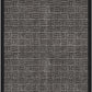 Indoor/Outdoor Hose-Wash Embossed Design Non-Slip Rubber 2x3 Modern Entryway Mat for Entryway, Patio, Backyard, Garage, 24" x 36", Black