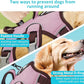 Escape Proof Dog Harness, No Pull Reflective Adjustable Vest with Easy Control Lift Handle, No Choke Soft Padded Breathable Full Body Pet Harness for Walking Hiking and Training (Pink, Small)