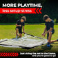 Velocity - Lacrosse Goal - Portable Steel Frame with Black Net, Perfect for Youth and Adult Training, Backyard Design