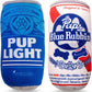 Pup Light and Pups Blue Rubbin - Parody Beer Dog Toys - Funny Plush Squeaky and Crinkle Dog Toys Dog Gifts for Dog Birthday (2 Pack) (Mix)