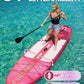 Feelfire11'x34” Extra Wide Inflatable Paddleboard, Stand-up Paddle Board for Adults, 420lb Capacity for Yoga/Fishing/Family, EVA Deck, US Fin, High-Pressure Pump, Storage Backpack, Safety Leash