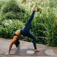 YOGA DESIGN LAB | The Combo Yoga Mat | 2-in-1 Mat+Towel | Eco Luxury | Ideal for Hot Yoga, Power, Bikram, Ashtanga, Sweat | Studio Quality | Includes Carrying Strap!