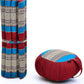 Leewadee Meditation Cushion Set – 1 Round Zafu Meditation Pillow and 1 Square Roll-Up Zabuton Meditation Mat, Pillows Bundle Filled with Kapok