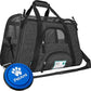 PetAmi Airline Approved Soft Sided Dog & Cat Carrier, Ventilated Pet Carrying Bag - Medium/Large, Heather Dark Gray