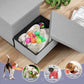 Heeyoo Dog Stairs with Storage, Foldable Dog Steps for Small Dogs, 2 Tiers Non-Slip Pet Stairs for High Beds Or Couch and Sofa, Hold up to 150 lbs Pet Doggy Cat