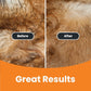 GoPets Self-Cleaning Slicker Brush for Dogs & Cats, Deshdding & Dematting Comb with Retractable Bristles for Easy Cleaning, Undercoat Grooming Tool, Non-Slip Handle, Detangler for Mats & Loose Pet Fur