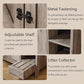 31.9'' Small Cat Litter Enclosure,Adjustable Shelf for Dog Proof and Storage,Locks Added for cat,Cat Litter Collector,Small Indoor Cat House,Grey