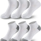 MONFOOT Men's/Women's 6 Pairs Daily Cushion Comfort Fit Performance Quarter Ankle Socks Multipack