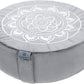 Florensi Meditation Cushion - Comfortable Floor Pillow - Traditional Tibetan Meditation Pillow with Beautiful Velvet Cover - Large Floor Cushion Seating for Adults - Premium Yoga Buckwheat Bolster