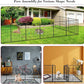Dog Playpen 32 inch 12 Panels Indoor Dog Pen for Medium/Small Dogs Heavy Duty Metal Dog Fence Outdoor for Yard, Puppy Playpen with Door Portable Pet Fence for RV Camping Yard